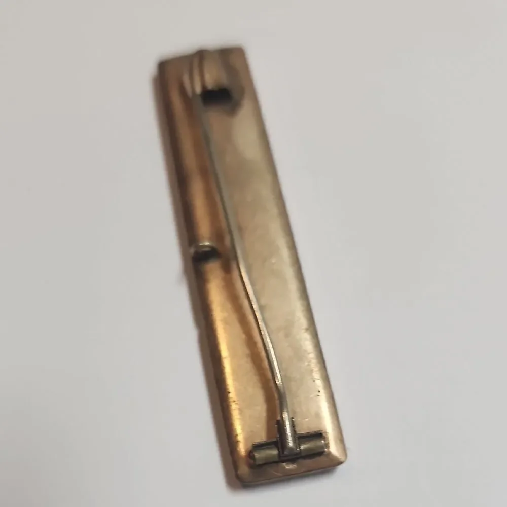 Antique Greek Key Pin Brooch